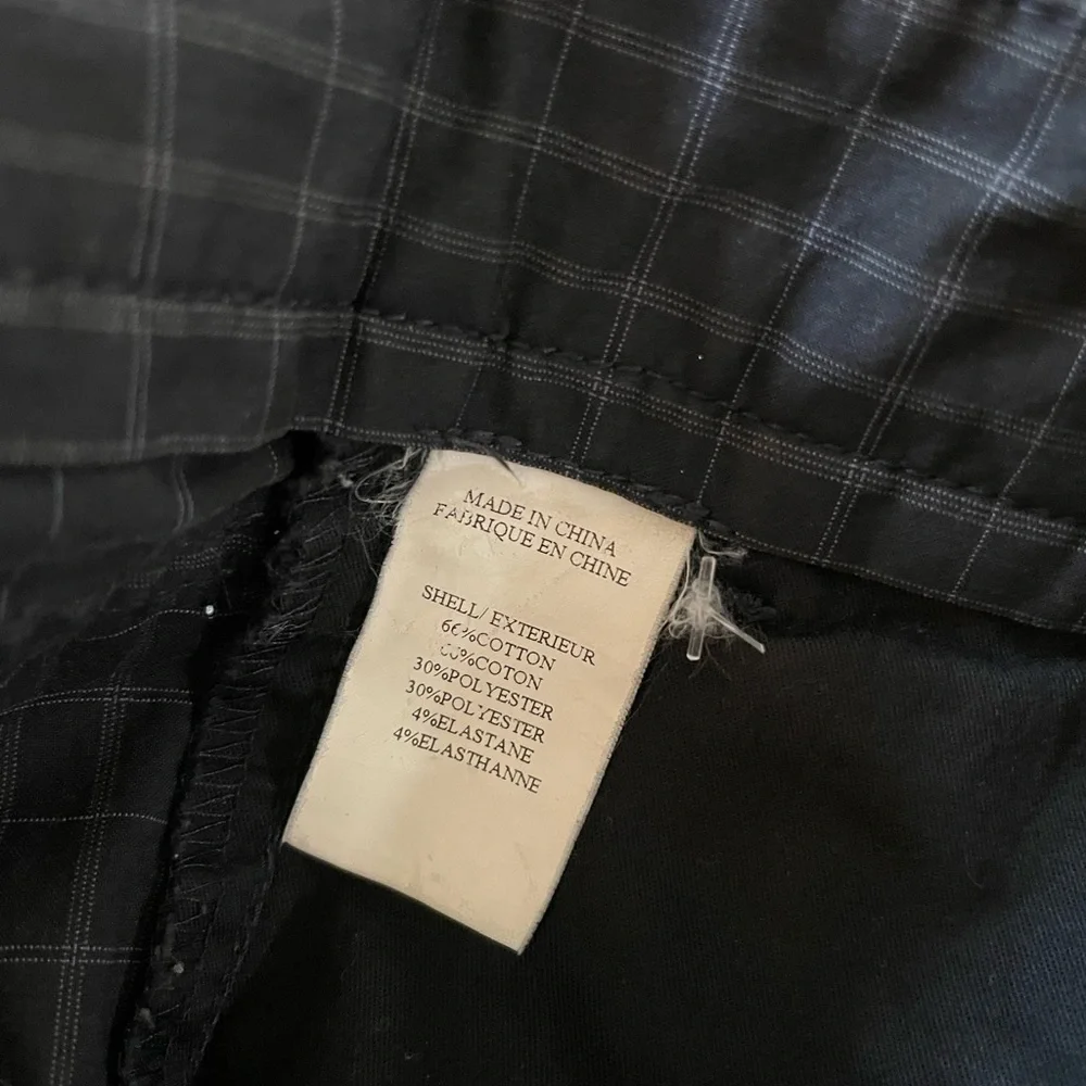 Theory Grid Check Print 6-pocket Kirby S/Recreation Shorts in Black Size‎ 38